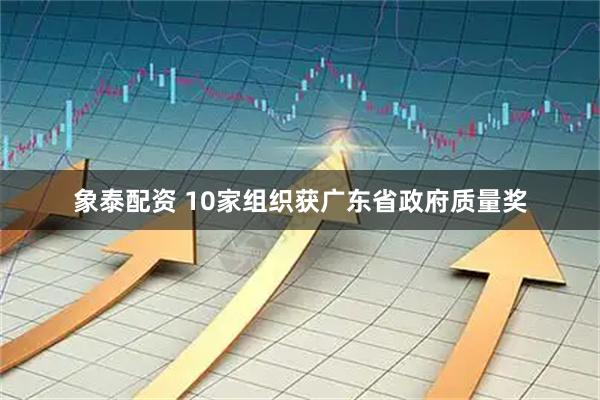 象泰配资 10家组织获广东省政府质量奖