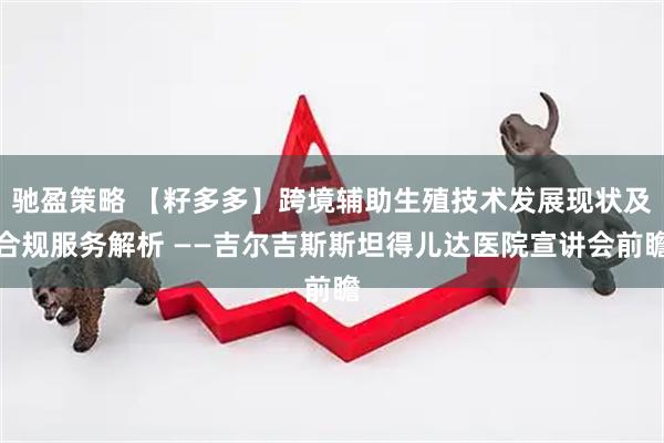 驰盈策略 【籽多多】跨境辅助生殖技术发展现状及合规服务解析 ——吉尔吉斯斯坦得儿达医院宣讲会前瞻